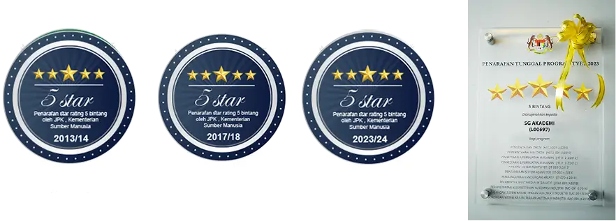 SG Academy awards and recognition